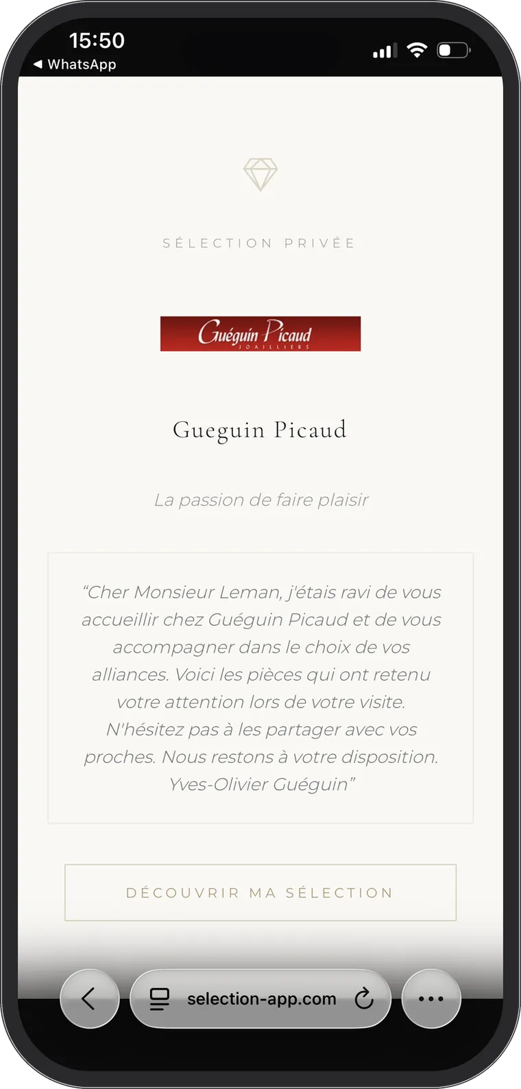 Selection, screen
